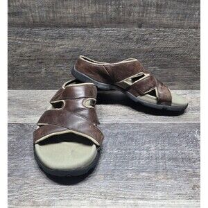 Mens Leather Slip On Teva Sandals Size 11
